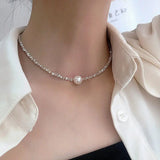 Collana rétro con perle | Oro