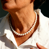 Collana rétro senza tempo in marmo | Oro