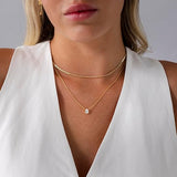 Collana sovrapposta aureola | Oro
