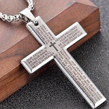 Collana unisex moderna con croce sospesa | Oro