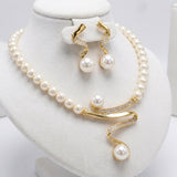 Set regalo in perle naturali: collana e orecchini | Oro