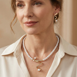 Set regalo in perle naturali: collana e orecchini | Oro