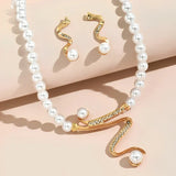 Set regalo in perle naturali: collana e orecchini | Oro