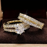 Set di anelli eterna radiosità | Oro bianco