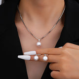 Set di gioielli in perle | Oro bianco