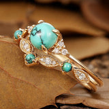 Set di anelli con turchese | Oro