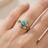 Set di anelli con turchese | Oro