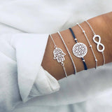 Set di bracciali lussuosi e scintillanti | Oro