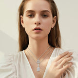 Set di collane con iniziali | Oro bianco