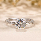 Anello Jeanne | Oro bianco