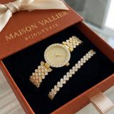 Orologio e bracciale lusso radiante | Oro