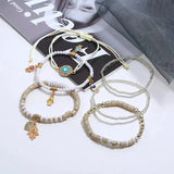 Set di braccialetti hamsa | Oro