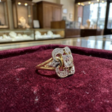 Anello vintage con brillanti | Oro