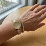 Orologio e bracciale lusso radiante | Oro